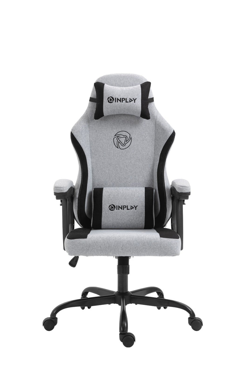 INPLAY FOX F5-W WHITE-GRAY | FABRIC MATERIAL GAMING CHAIR – Makotek ...