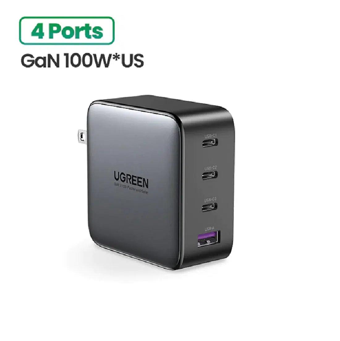 UGREEN 100W USB C Charger - Nexode 4-Port GaN PD Fast Wall Charger USB-C  Power