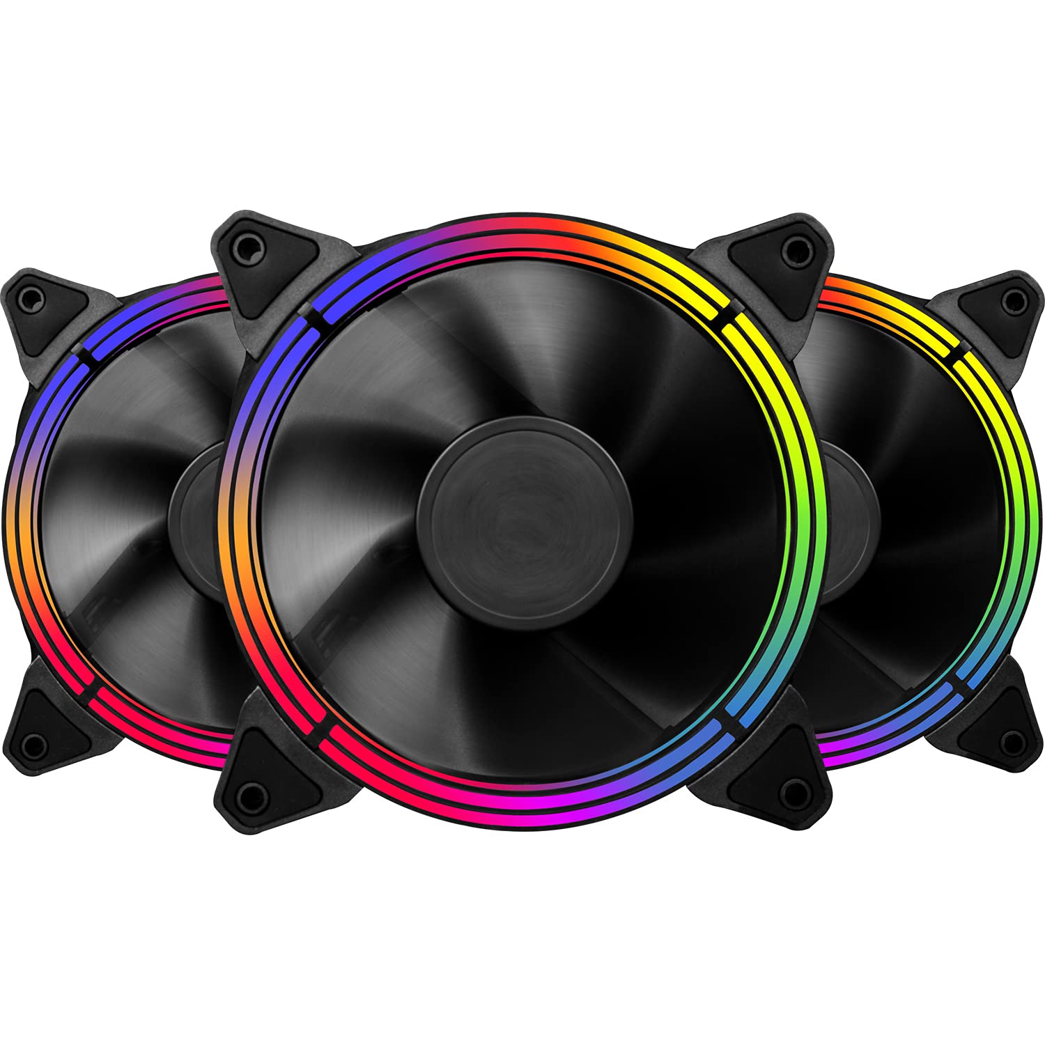 1STPLAYER FIREBASE G3 RGB GAMING 120MM W/ HUB+REMOTE KIT FANS-FANS-Makotek Computers