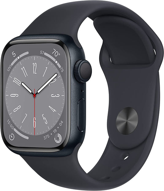 APPLE WATCH SERIES 8 GPS 41MM MIDNIGHT ALUMINUM CASE WITH MIDNIGHT SPORT BAND WATCH-WATCH-Makotek Computers