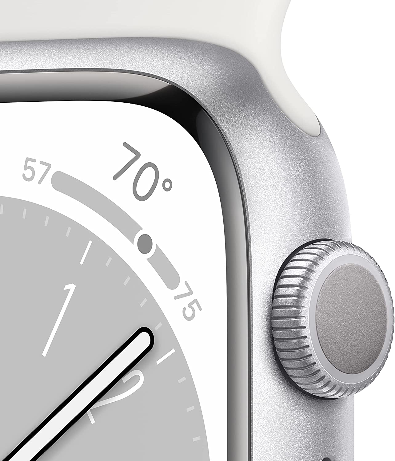 APPLE WATCH SERIES 8 GPS 45MM SILVER ALUMINUM CASE WITH WHITE SPORT BAND WATCH-WATCH-Makotek Computers