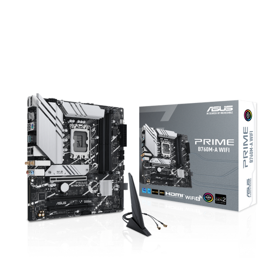 ASUS B760M-A WIFI D5 MOTHERBOARD | LGA 1700 | MICRO-ATX | 4X DIMM | DDR5 | 2X M.2 |   12 MONTHS WARRANTY MOTHERBOARD