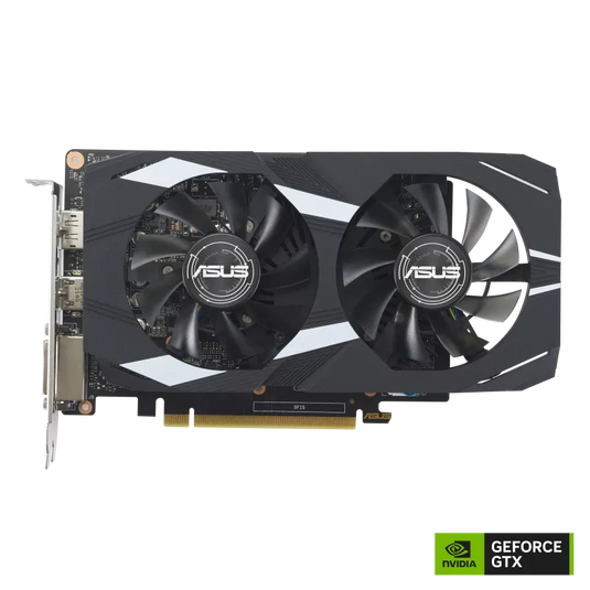 ASUS DUAL-GTX1650-O4GD6-P-EVO DUAL GEFORCE GTX 1650 OC EDITION EVO | 4GB  | GDDR6 | 12GBPS | 128 BIT |  12 MONTHS WARRANTY GRAPHICS CARD