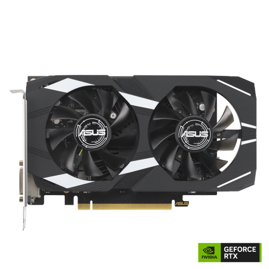 ASUS DUAL-RTX3050-O6G DUAL GEFORCE RTX 3050 OC EDITION | 6GB | GDDR6 | 96 BIT | 14 GBPS |  12 MONTHS WARRANTY GRAPHICS CARD