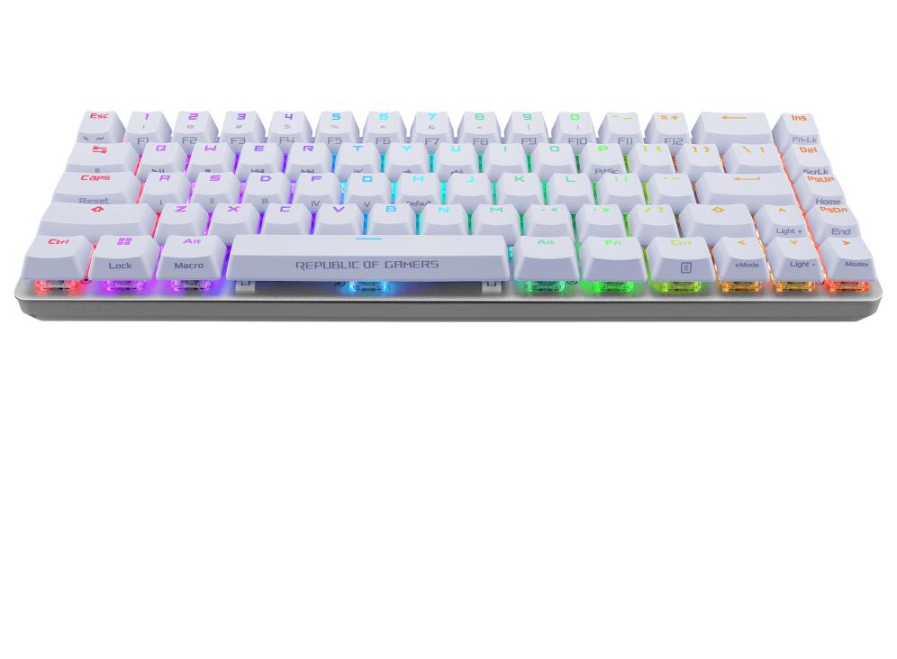 ASUS FALCHION ACE 65% COMPACT WHITE NX RED SWITCH MECHANICAL KEYBOARD-KEYBOARD-Makotek Computers