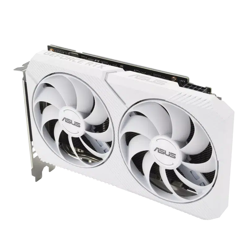 ASUS GEFORCE DUAL RTX 3060 WHITE OC EDITION 12GB GDDR6 GRAPHICS CARD-GRAPHICS CARD-Makotek Computers