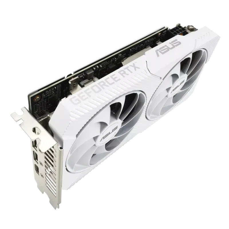 ASUS GEFORCE DUAL RTX 3060 WHITE OC EDITION 12GB GDDR6 GRAPHICS CARD-GRAPHICS CARD-Makotek Computers