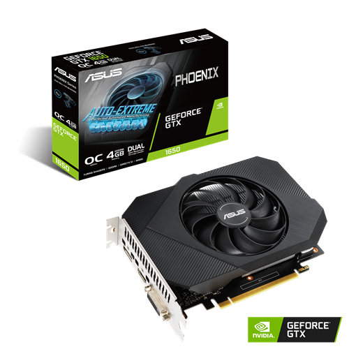 ASUS PH-GTX1650-O4GD6-P PHOENIX GEFORCE GTX 1650 OC EDITION | 4GB | GDDR6 | 12GBPS | 128 BIT |  12 MONTHS WARRANTY GRAPHICS CARD