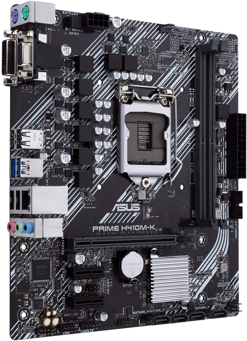 ASUS PRIME H410M-K INTEL¬Æ H410 (LGA 1200) MIC-ATX MOTHERBOARD WITH DDR4 SUPPORT, DVI, D-SUB, USB 3.2 GEN 1 PORTS, SATA 6 GBPS, COM HEADER MOTHERBOARD-MOTHERBOARDS-Makotek Computers