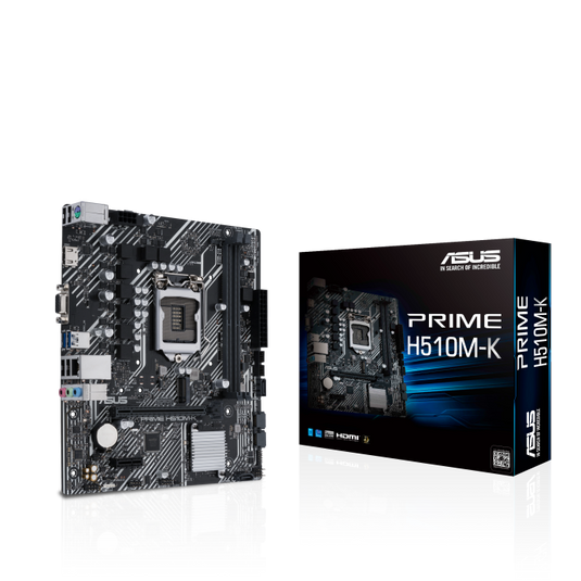 ASUS PRIME H510M-K MOTHERBOARD | MICRO-ATX | 2X DIMM | UP TO 64 GB | DDR4 | 12 MONTHS WARRANTY MOBOARD