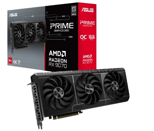 ASUS PRIME-RX9070-O16G AMD RADEON|16GB GDDR6 | 12 MONTHS WARRANTY GRAPHICS CARD