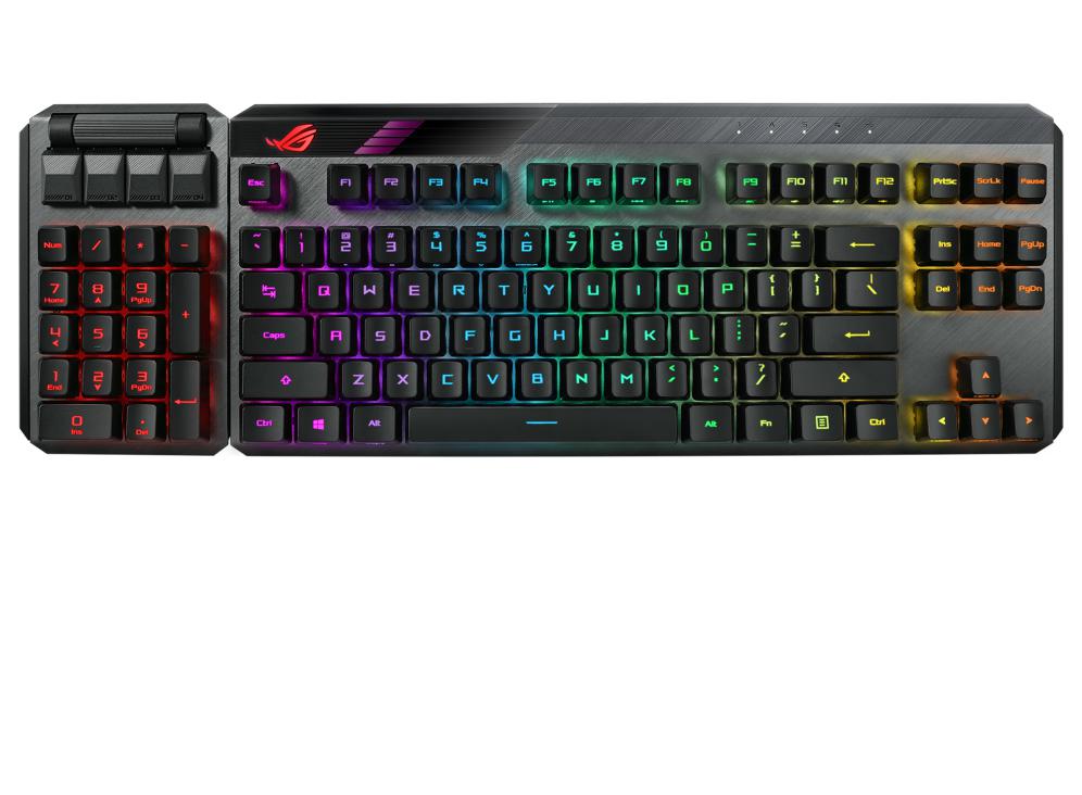 ASUS ROG CLAYMORE II RX BLUE MECHANICAL KEYBOARD-KEYBOARD-Makotek Computers