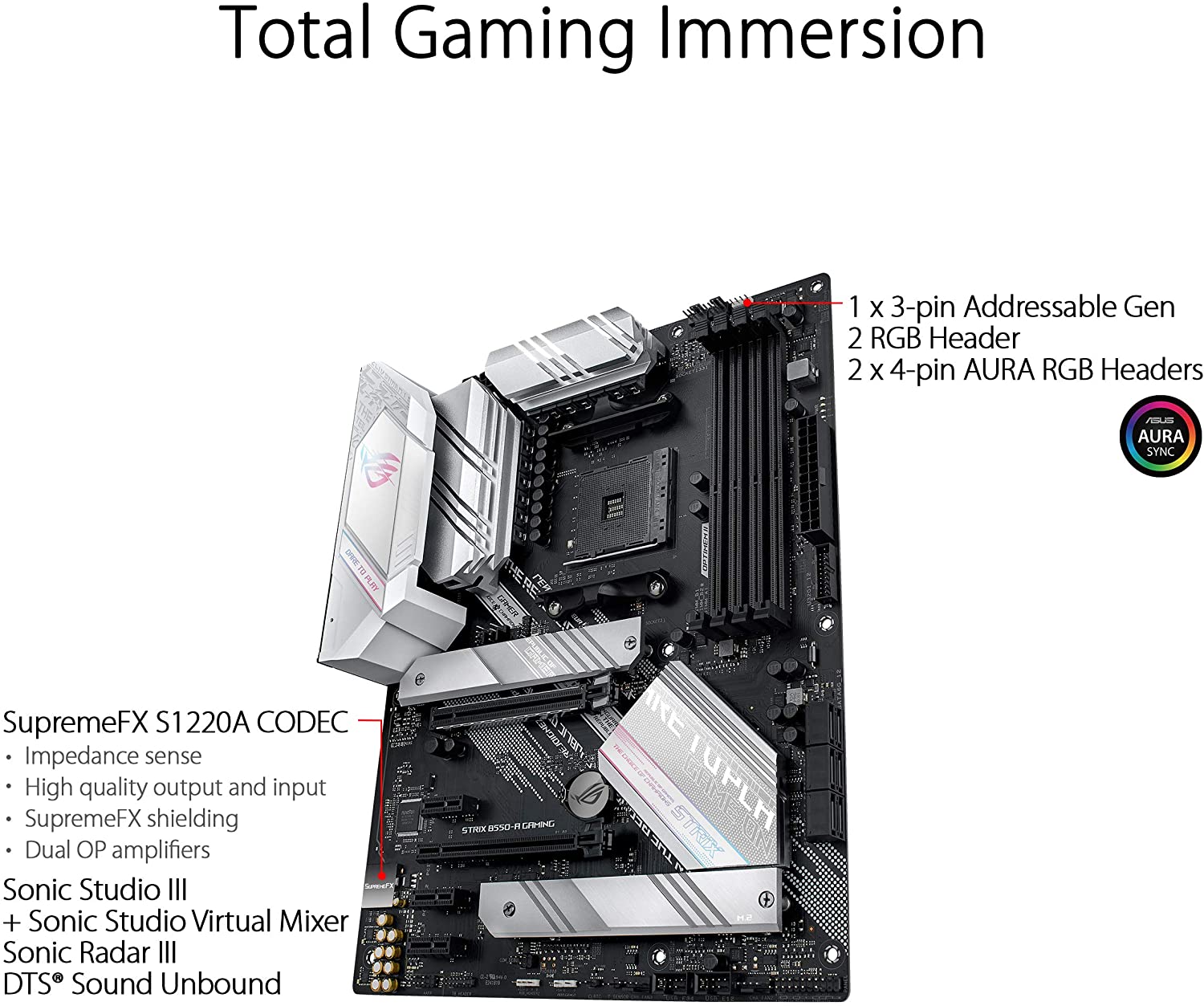 ASUS ROG STRIX B550-A GAMING AM4 ATX (WHITE) MOTHERBOARD-MOTHERBOARDS-Makotek Computers