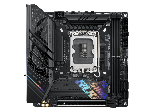 ASUS ROG STRIX B760-I GAMING WIFI | 2 DIMM SLOTS | DDR5 | DP * 1 | HDMI * 1 | PCI-E 5.0 X 16 | PCI-E M.2 4.0 | INTEL 2.5GB ETHERNET | WIFI 6E | LGA 1700 | 12 MONTHS WARRANTY MOTHERBOARD