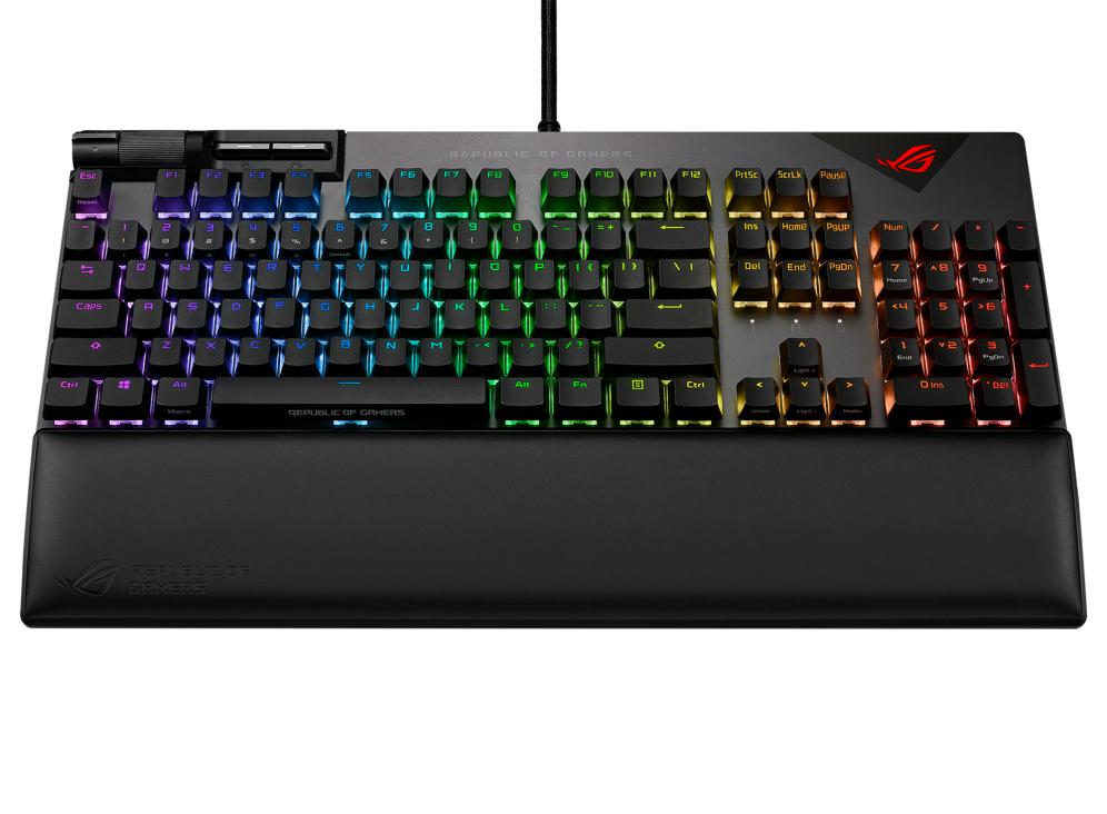 ASUS ROG STRIX FLARE II NX PBT BLUE MECHANICAL KEYBOARD-KEYBOARD-Makotek Computers