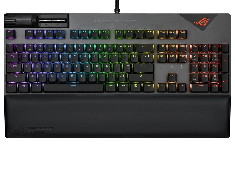 ASUS ROG STRIX FLARE II NX PBT BLUE MECHANICAL KEYBOARD-KEYBOARD-Makotek Computers