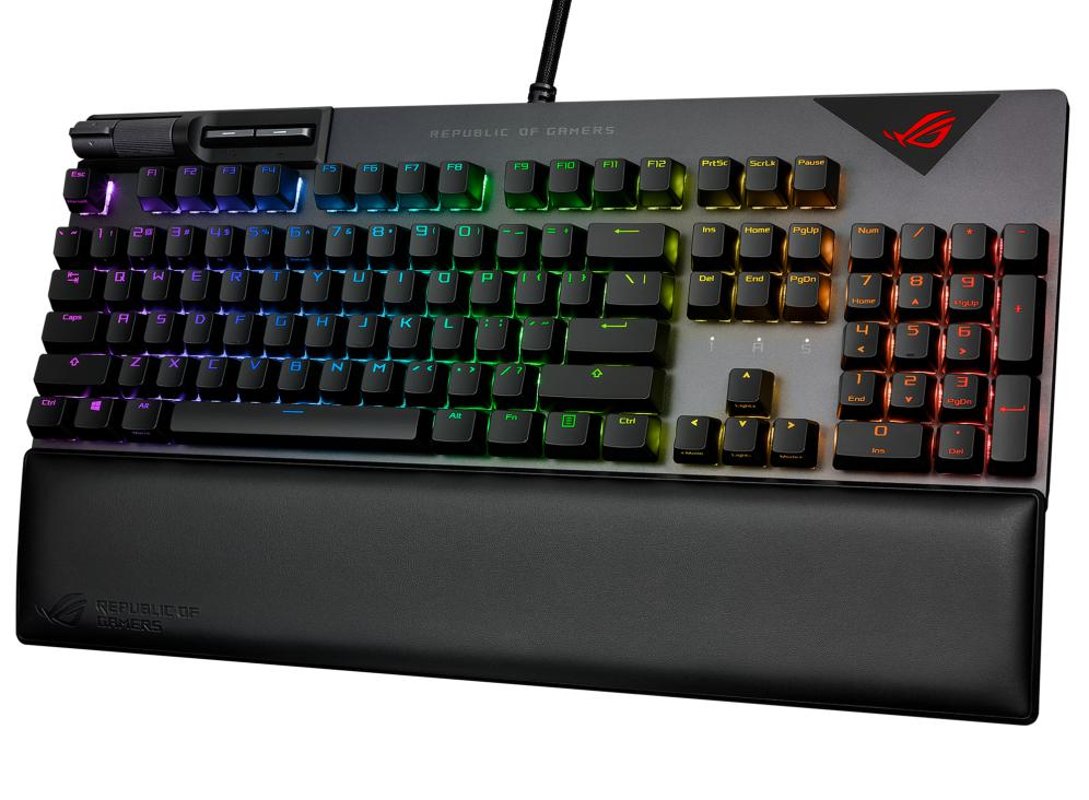 ASUS ROG STRIX FLARE II NX PBT BLUE MECHANICAL KEYBOARD-KEYBOARD-Makotek Computers