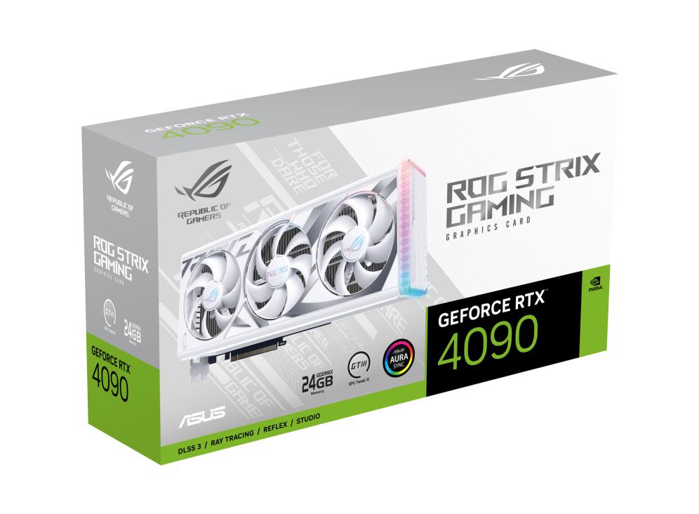 ASUS ROG STRIX GEFORCE RTX 4090 24GB GDDR6X WHITE GRAPHICS CARD-GRAPHICS CARD-Makotek Computers