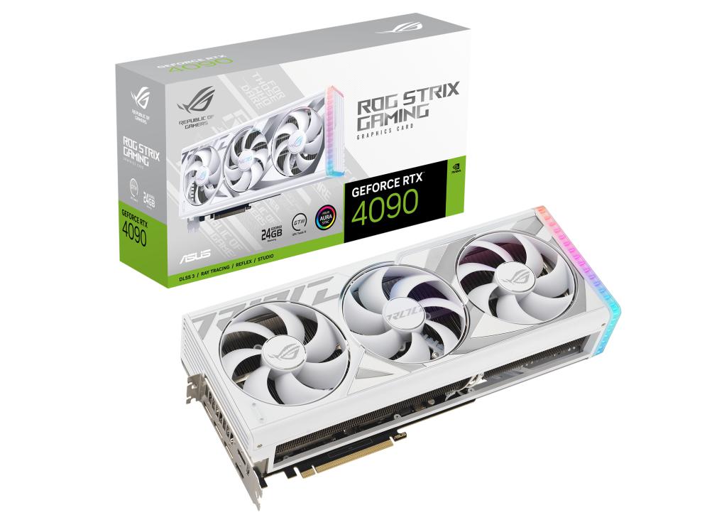 ASUS ROG STRIX GEFORCE RTX 4090 24GB GDDR6X WHITE GRAPHICS CARD-GRAPHICS CARD-Makotek Computers