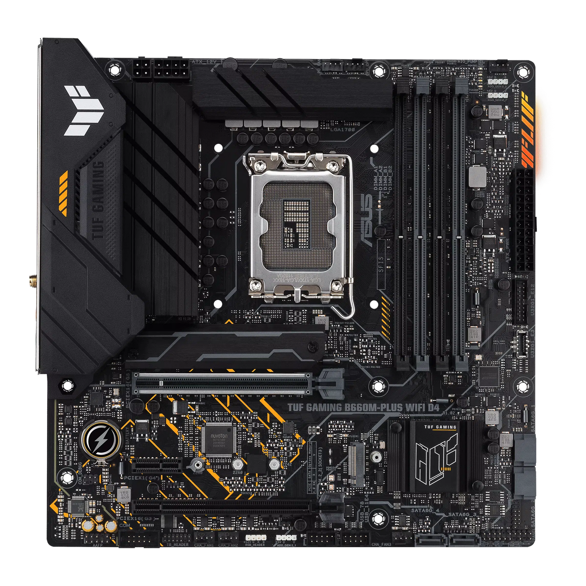 ASUS TUF GAMING B660M-PLUS WIFI D4 MATX MOTHERBOARD-MOTHERBOARDS-Makotek Computers