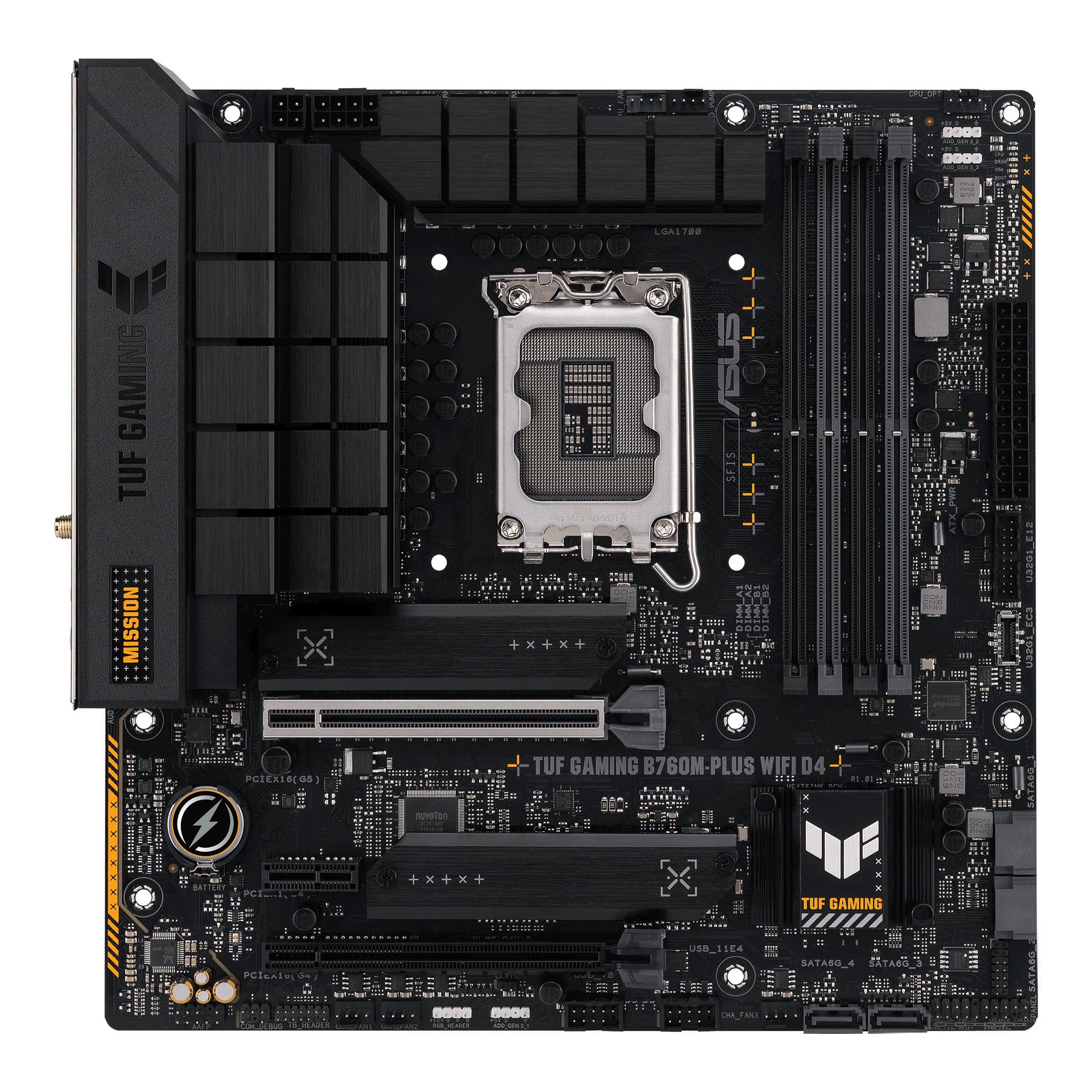 ASUS TUF GAMING B760M-PLUS WIFI D4 MATX MOTHERBOARD-MOTHERBOARD-Makotek Computers