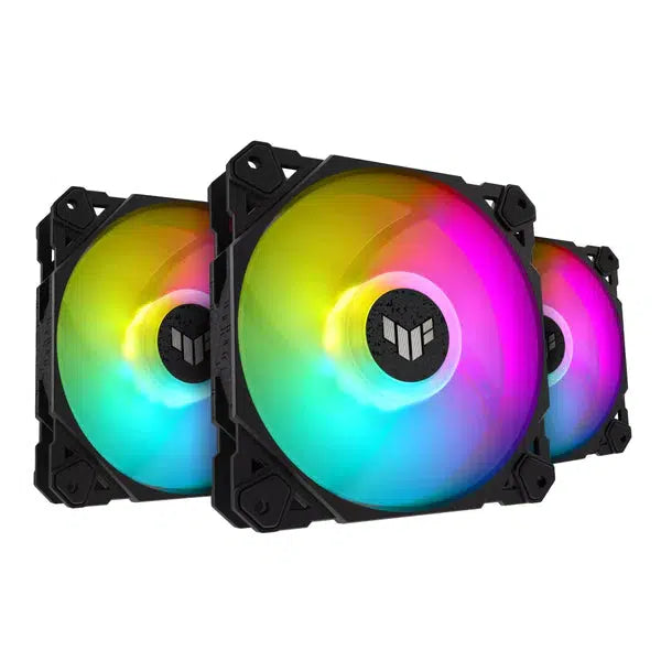 ASUS TUF GAMING TF120 ARGB TRIPLE PACK WITH ARGB CONTROLLER (BLACK) FAN-FANS-Makotek Computers