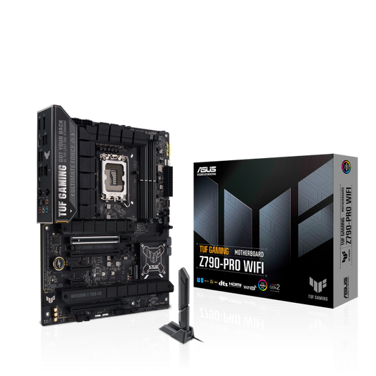 ASUS TUF GAMING Z790-PRO WIFI | LGA 1700 | ATX | PCIE 5.0 | DDR5 | 4X DIMM | 4 M.2 SLOTS |  12 MONTHS WARRANTY MOBOARD