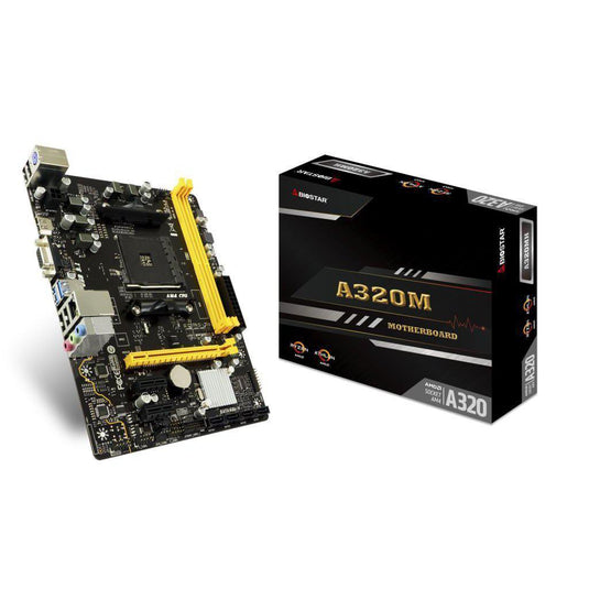 BIOSTAR A320MH AM4 AMD A320 SATA 6GB/S MICRO ATX AMD MOTHERBOARD-MOTHERBOARDS-Makotek Computers