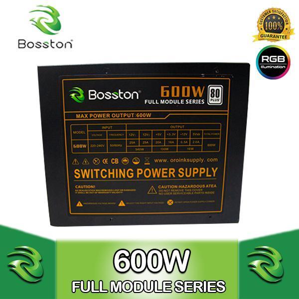 BOSSTON 600W 80+ FULLY MODULAR POWER SUPPLY-POWER SUPPLY UNITS-Makotek Computers