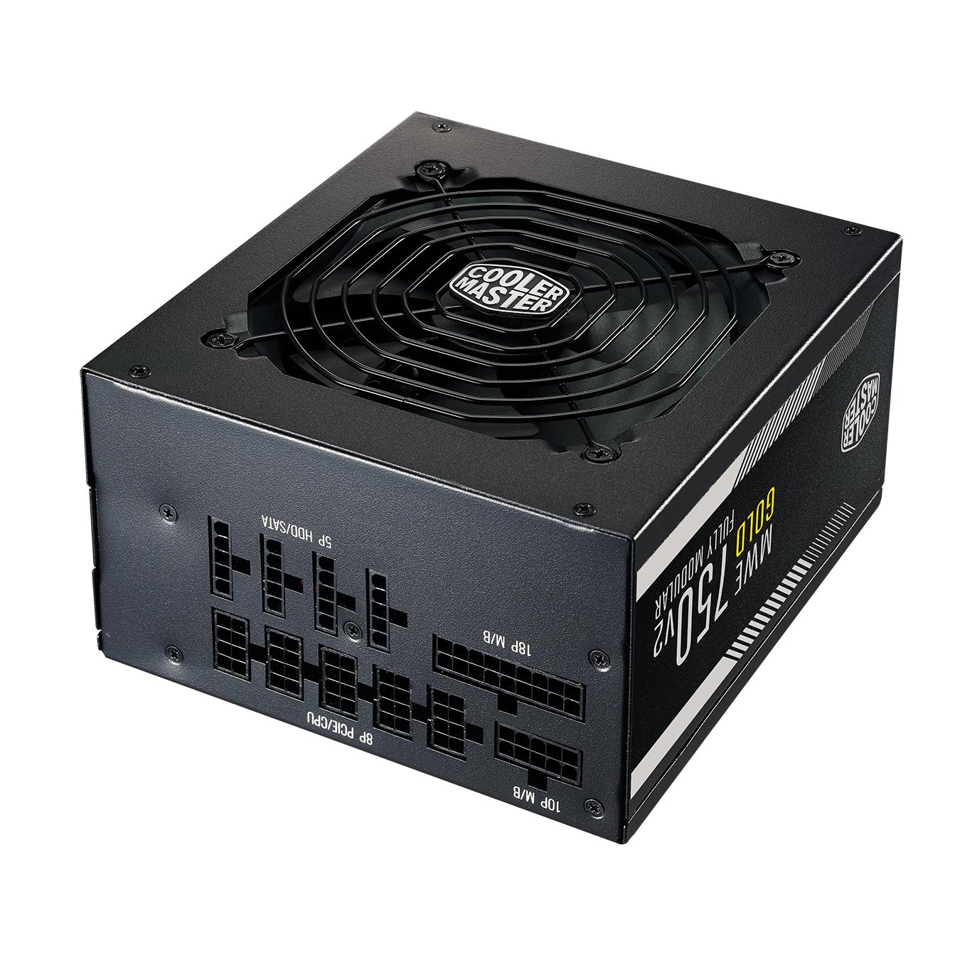 COOLER MASTER MWE 750W V2 80+ GOLD FULLY MODULAR TRUE RATED POWER SUPPLY-POWER SUPPLY-Makotek Computers