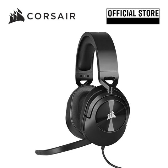 CORSAIR HS55 CARBON SURROUND WIRED GAMING HEADSET | CARBON | 3.5MM | DOLBY AUDIO | 6 MONTHS WARRANTY HEADSET