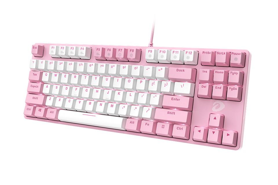 DAREU EK87 PINK MECHANICAL TKL (BLUE SWITCH) KEYBOARD-KEYBOARD-Makotek Computers