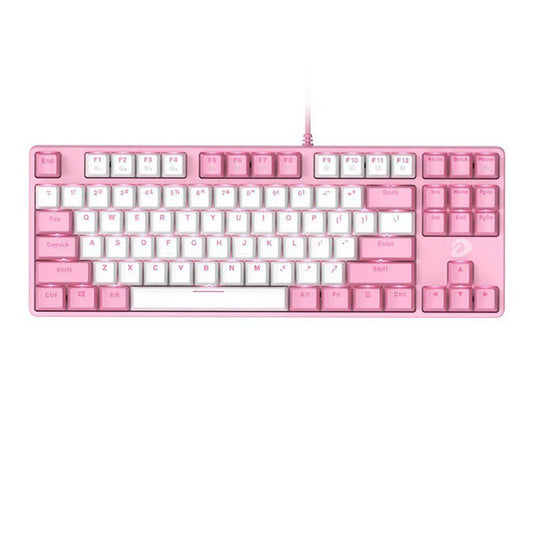 DAREU EK87 PINK MECHANICAL TKL (BLUE SWITCH) KEYBOARD-KEYBOARD-Makotek Computers