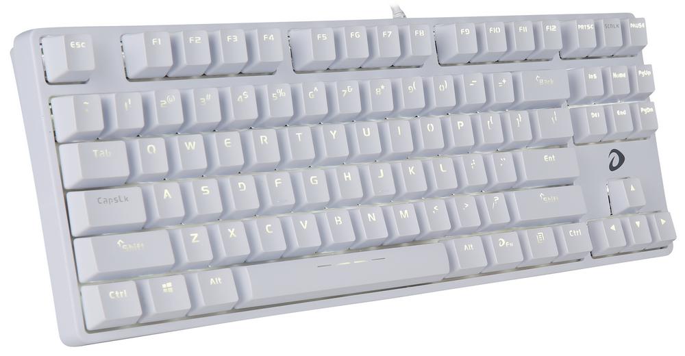 DAREU EK87 WHITE MECHANICAL TKL (BLUE SWITCH) KEYBOARD-KEYBOARD-Makotek Computers