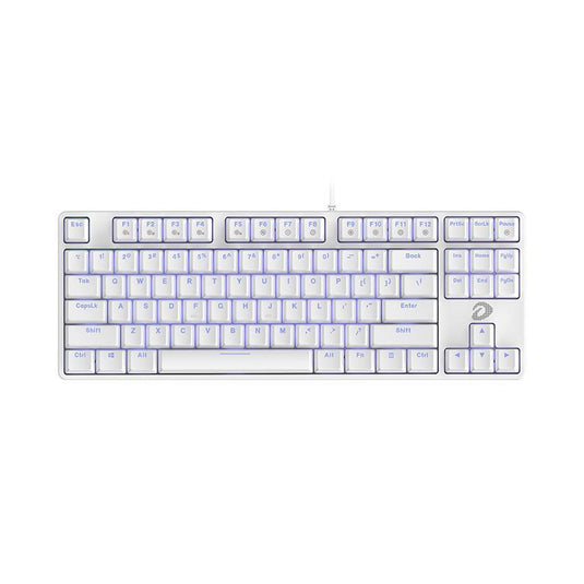 DAREU EK87 WHITE MECHANICAL TKL (BLUE SWITCH) KEYBOARD-KEYBOARD-Makotek Computers