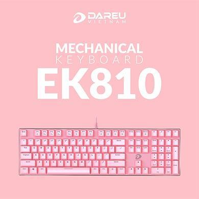 DAREU GLORIOUS QUEEN EK810 PINK KEYBOARD-KEYBOARD-Makotek Computers