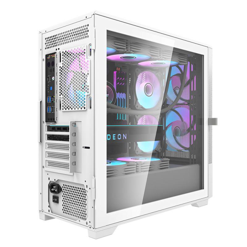 DARKFLASH DK415M M-ATX WHITE WITH 2X140MM ARGB FAN PC CASE – Makotek ...