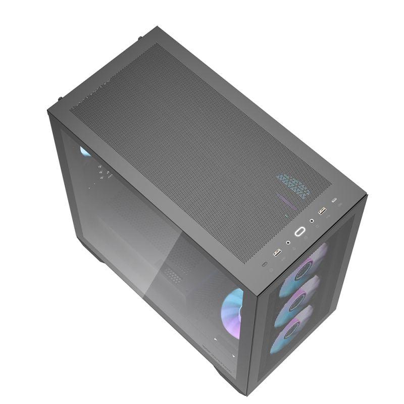 DARKFLASH DLX4000 E-ATX BLACK PC CASE-CASE-Makotek Computers