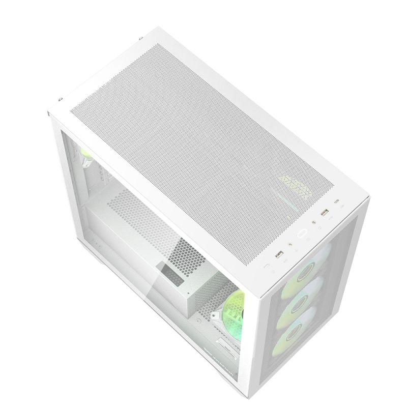 DARKFLASH DLX4000 E-ATX WHITE PC CASE-CASE-Makotek Computers