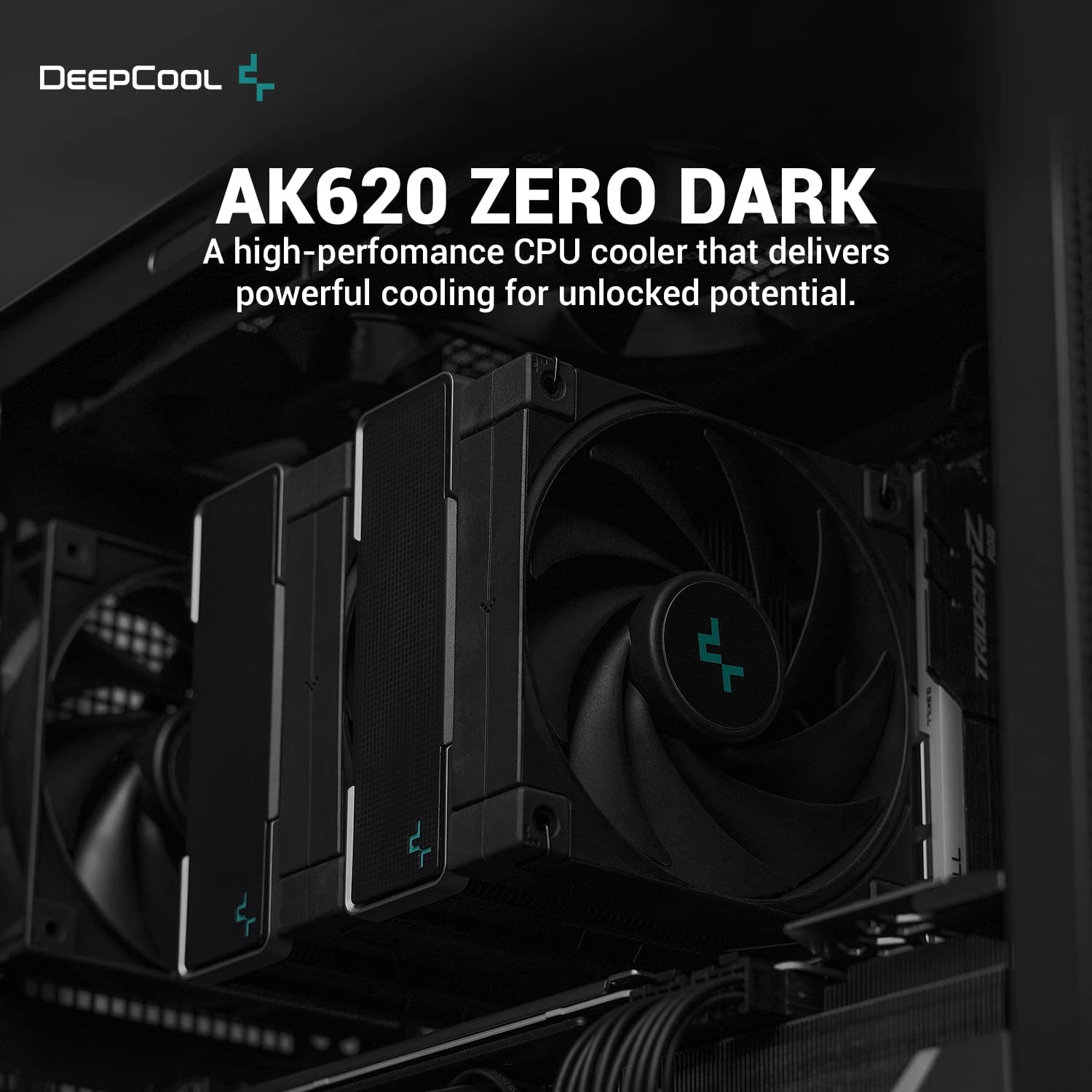 DEEPCOOL AK620 ZERO DARK CPU AIR COOLER-CPU COOLER-Makotek Computers