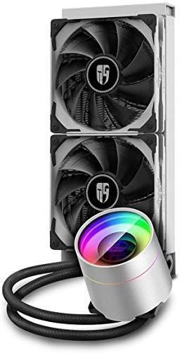 DEEPCOOL CASTLE 240EX A-RGB WHITE 240MM CPU AIO LIQUID COOLER-LIQUID COOLER-Makotek Computers