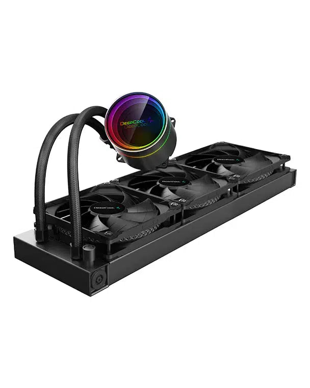 DEEPCOOL CASTLE 360EX A-RGB BLACK 360MM CPU AIO LIQUID COOLER-LIQUID COOLER-Makotek Computers