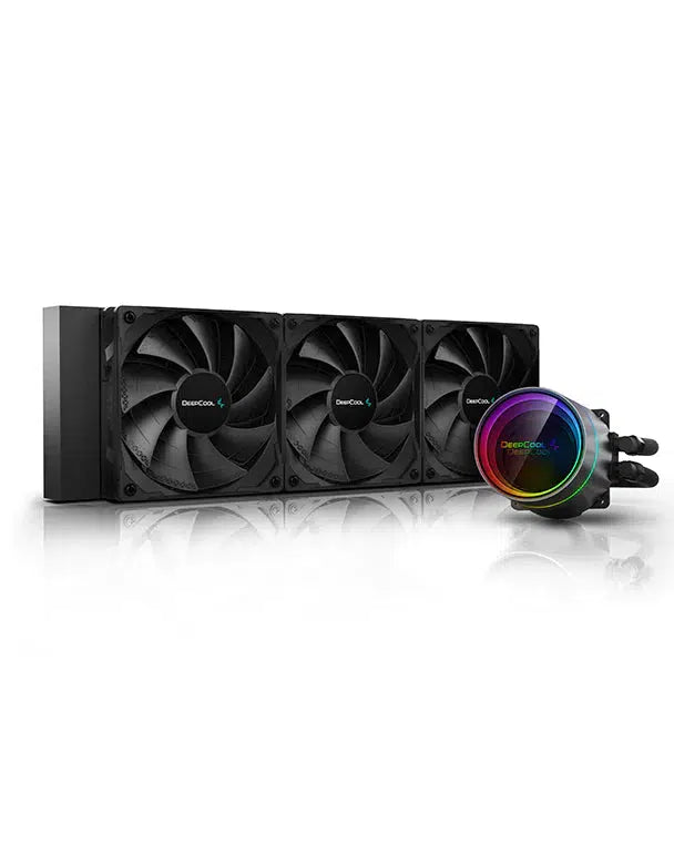 DEEPCOOL CASTLE 360EX A-RGB BLACK 360MM CPU AIO LIQUID COOLER-LIQUID COOLER-Makotek Computers