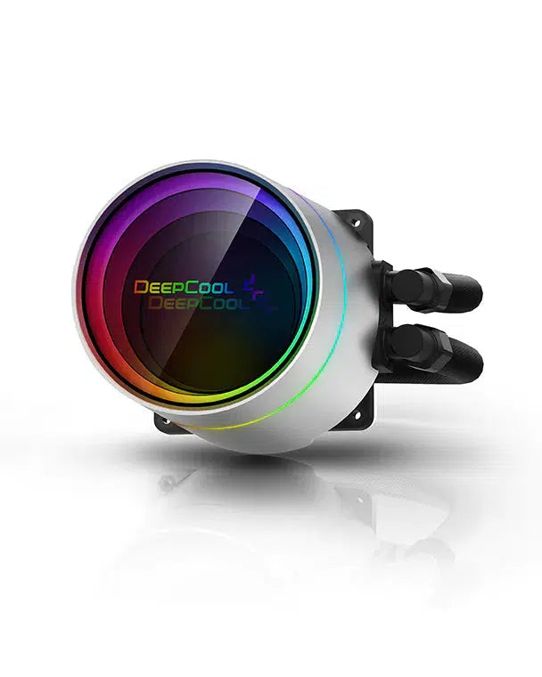 DEEPCOOL CASTLE 360EX A-RGB WHITE 360MM CPU AIO LIQUID COOLER-LIQUID COOLER-Makotek Computers