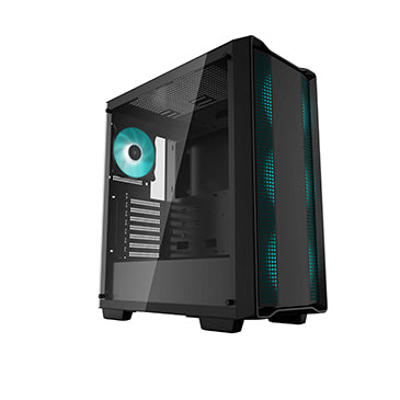 DEEPCOOL R-CC560-BKTAA4-G-2 V2 | MESH FRONT | TEMPERED GLASS | 120 MM * 3 FRONT FANS | 120MM * 1 REAR FANS | ATX | BLACK | PC CASE