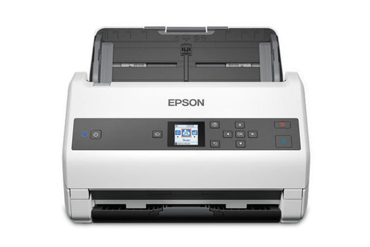 EPSON DS-870 | SCAN UP TO A3 | SCAN AT SPEEDS UP TO 65PPM/130IPM (ONE-PASS DUPLEX) | SCAN FROM 27GSM TO 413GSM | 1.44" COLOUR LCD | 12 MONTHS WARRANTY