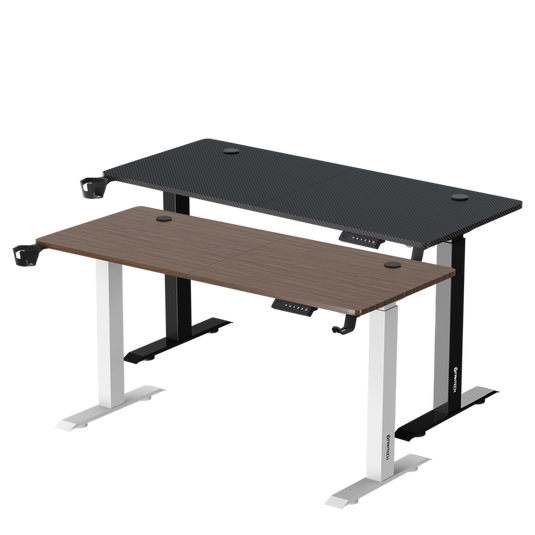 FANTECH GD914 ADJUSTABLE RISING DESK CARBON FIRBER TEXTURE WITH CABLE MANAGEMENT GAMING DESK