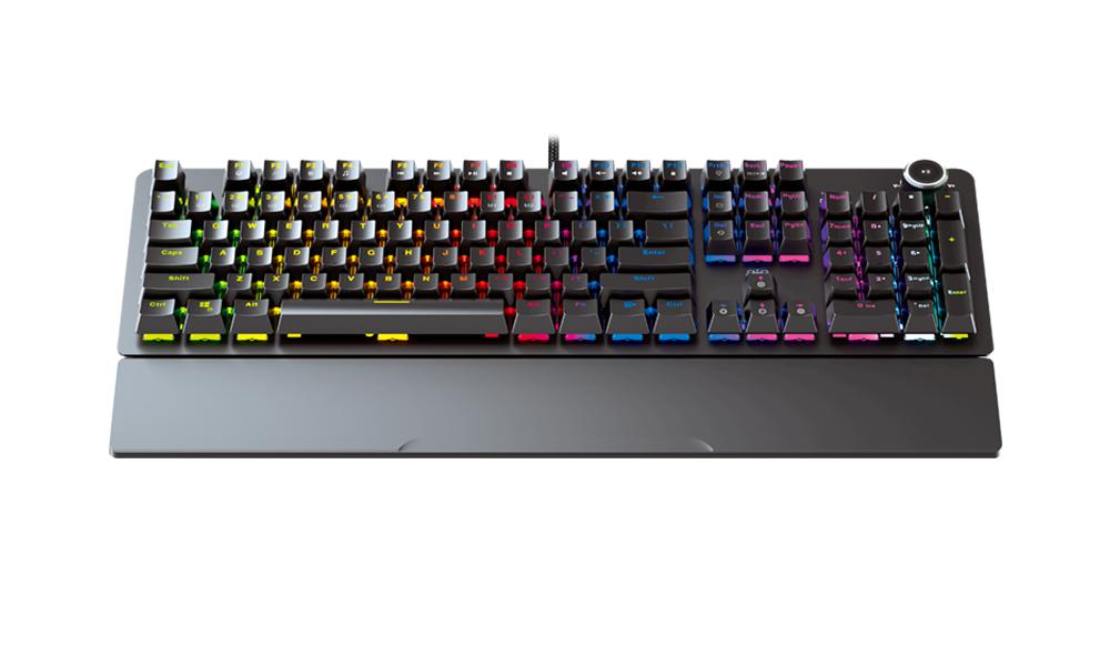 FANTECH MAXPOWER MK853 V2 RED SWITCH RGB LED WITH WRIST REST BLACK KEYBOARD-KEYBOARD-Makotek Computers