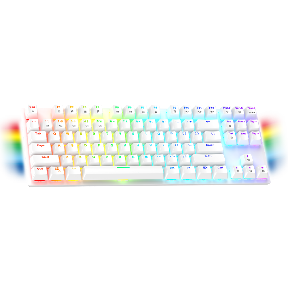 FANTECH MK856WH MAXFIT87 RGB MECHANICAL KEYBOARD | white | RGB BACKLIG ...