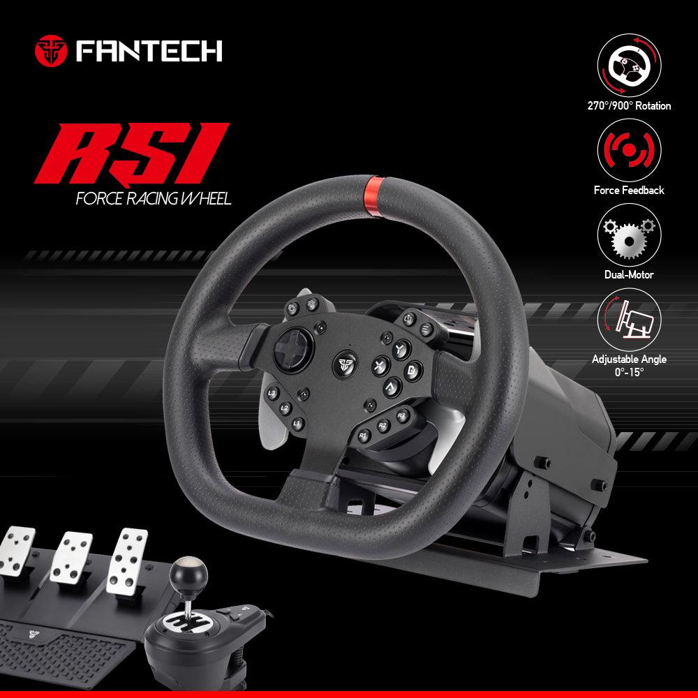 FANTECH RS1 3 IN 1 FORCE RACING STEERING WHEEL-ACCESSORIES-Makotek Computers